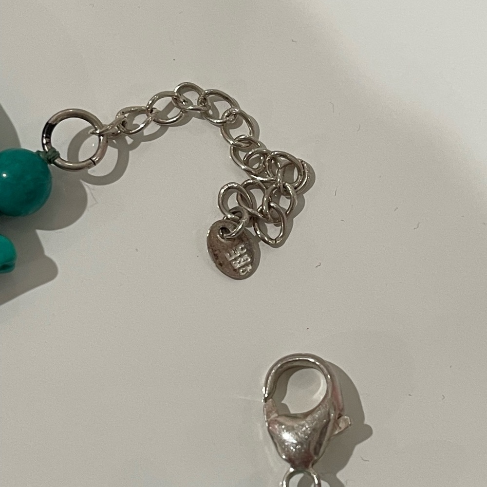 Turquoise Slab Statement Necklace - image 3